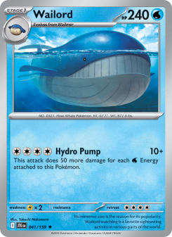 Wailord - pokemon TCG Card