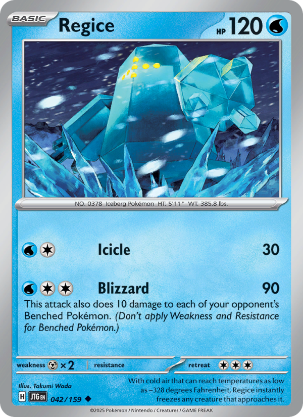 Regice - Pokémon TCG Card