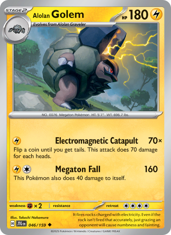 Alolan Golem - Pokémon TCG Card