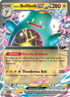 Iono's Bellibolt ex - pokemon TCG Card