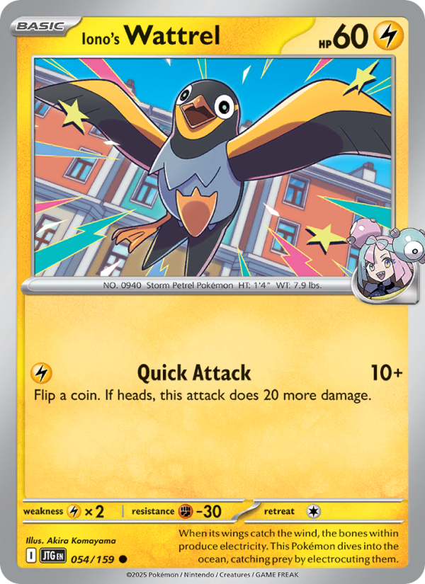 Iono's Wattrel - Pokémon TCG Card
