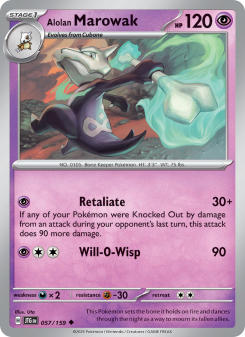 Alolan Marowak - pokemon TCG Card
