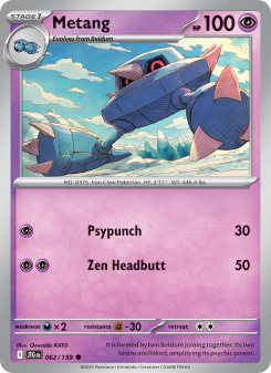 Metang - pokemon TCG Card