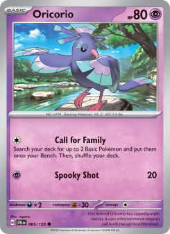 Oricorio - pokemon TCG Card