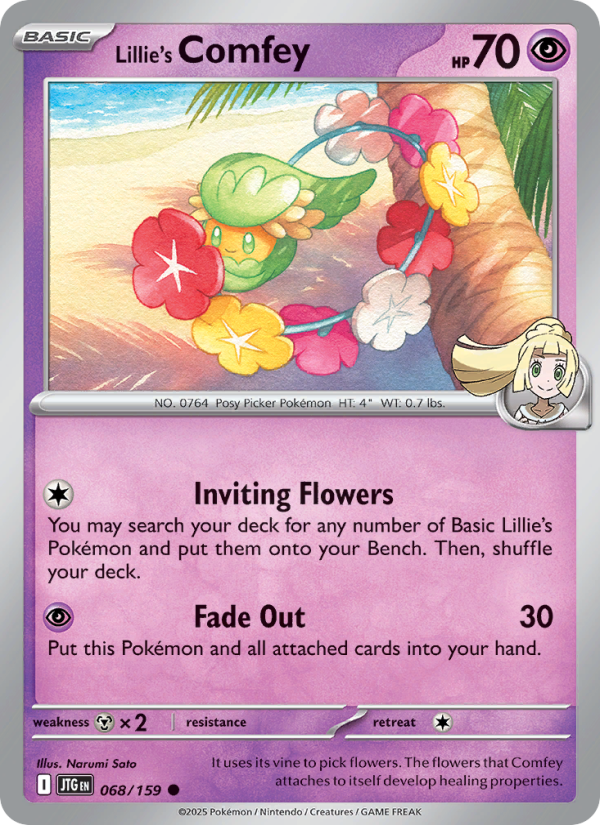 Lillie's Comfey - Pokémon TCG Card