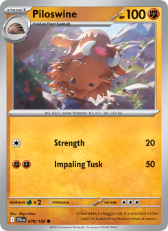 Piloswine - pokemon TCG Card