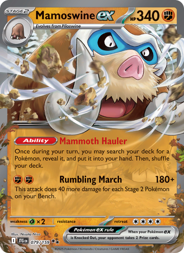 Mamoswine ex - Pokémon TCG Card