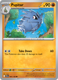 Pupitar - pokemon TCG Card