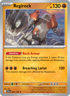 Regirock - pokemon TCG Card