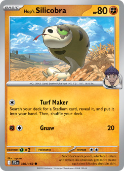 Hop's Silicobra - pokemon TCG Card