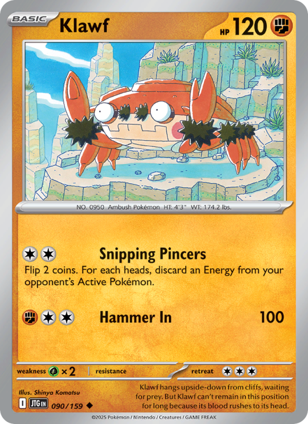 Klawf - Pokémon TCG Card