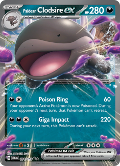Paldean Clodsire ex - pokemon TCG Card