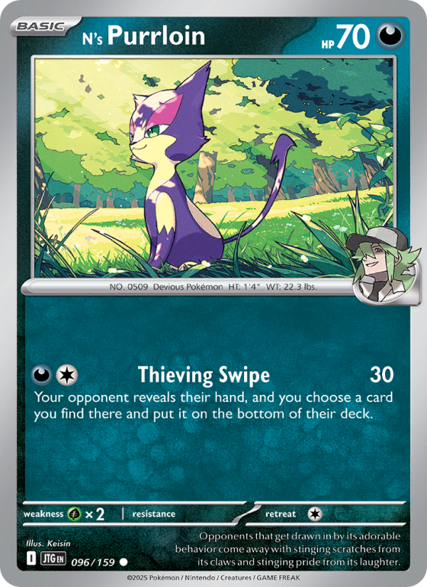 N's Purrloin - Pokémon TCG Card