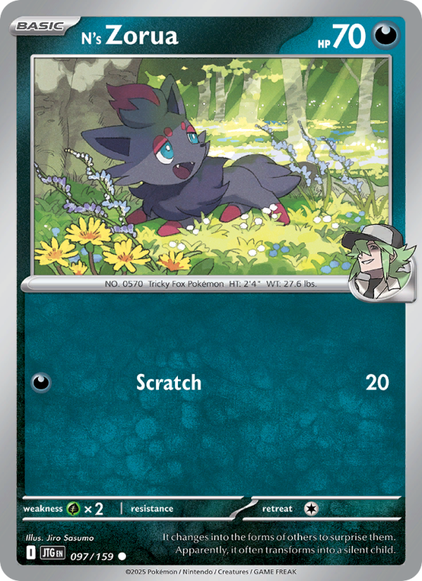N's Zorua - Pokémon TCG Card