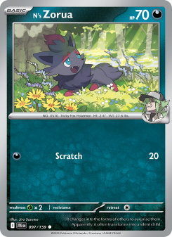 N's Zorua - pokemon TCG Card