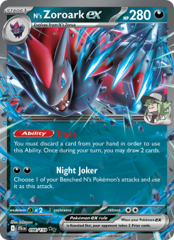 N's Zoroark ex - pokemon TCG Card