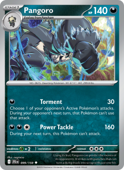Pangoro - pokemon TCG Card