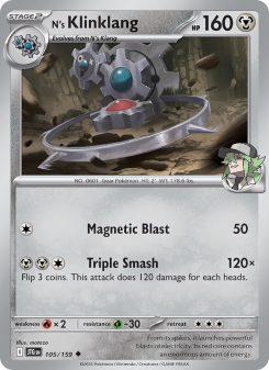 N's Klinklang - pokemon TCG Card