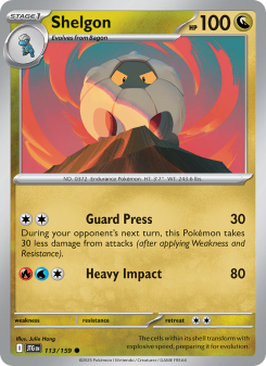 Shelgon - pokemon TCG Card