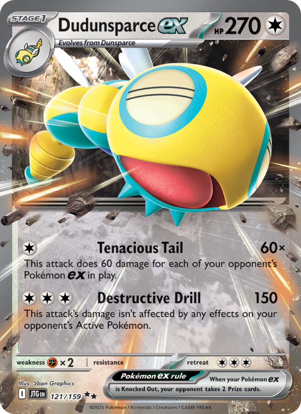 Dudunsparce ex - Pokémon TCG Card