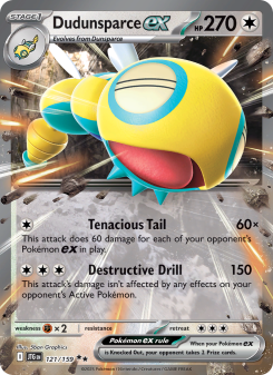 Dudunsparce ex - pokemon TCG Card
