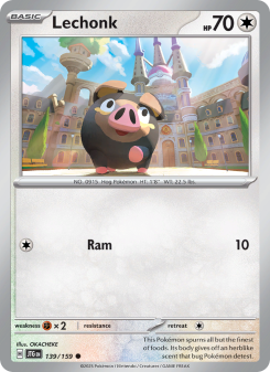 Lechonk - pokemon TCG Card