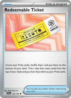 Redeemable Ticket - pokemon TCG Card