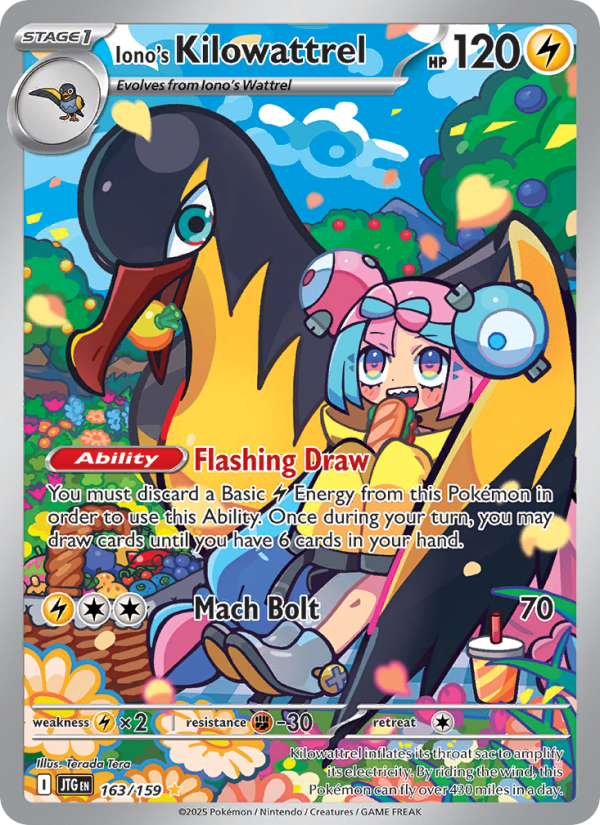 Iono's Kilowattrel - Pokémon TCG Card