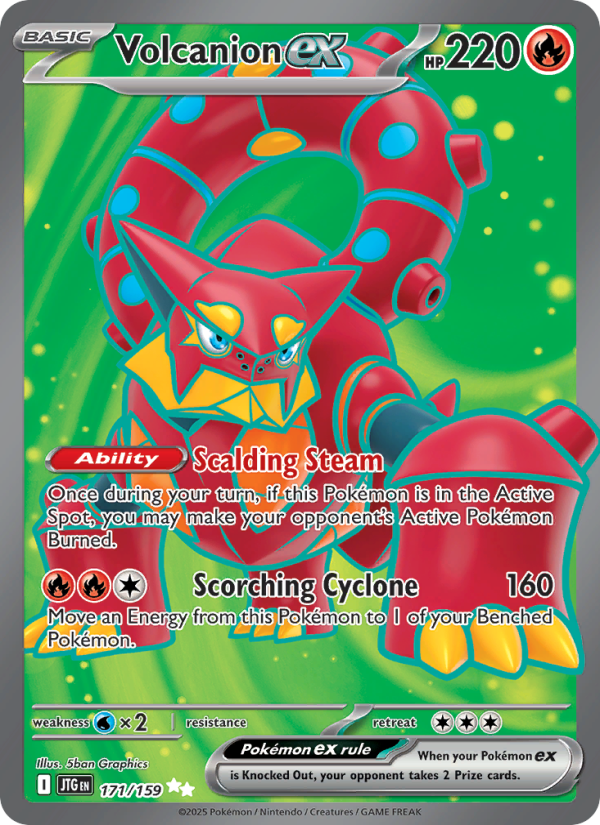 Volcanion ex - Pokémon TCG Card