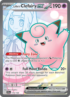 Lillie's Clefairy ex - pokemon TCG Card