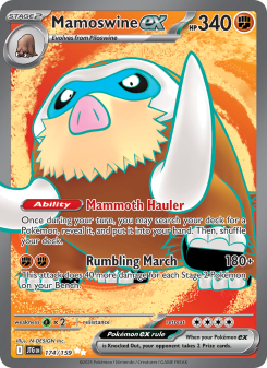 Mamoswine ex - pokemon TCG Card