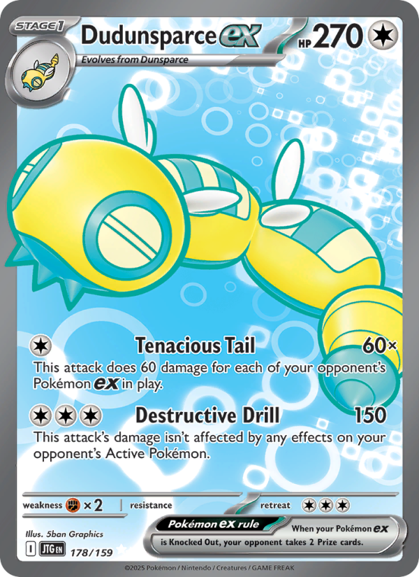 Dudunsparce ex - Pokémon TCG Card