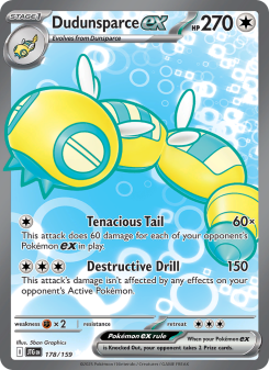 Dudunsparce ex - pokemon TCG Card