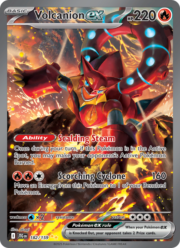 Volcanion ex - Pokémon TCG Card