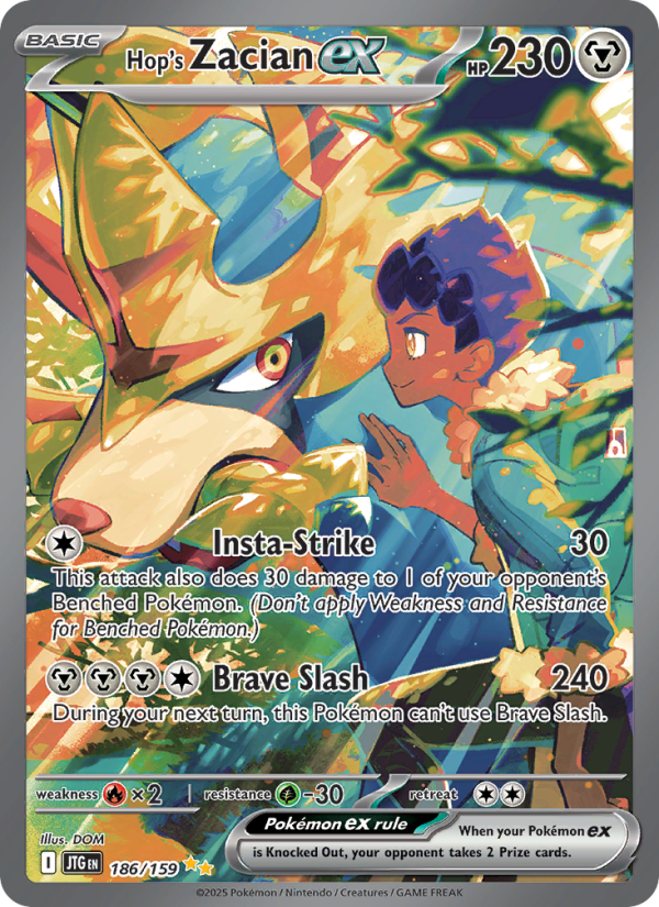 Hop's Zacian ex - Pokémon TCG Card
