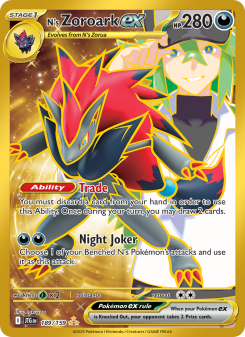 N's Zoroark ex - pokemon TCG Card