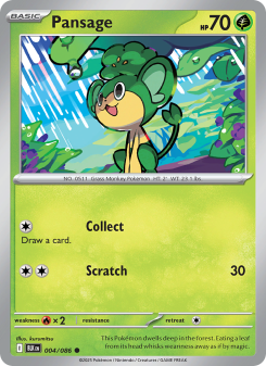 Pansage - pokemon TCG Card