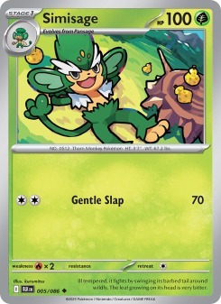 Simisage - pokemon TCG Card