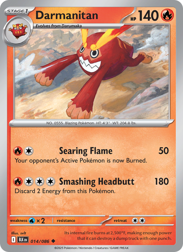 Darmanitan - Pokémon TCG Card