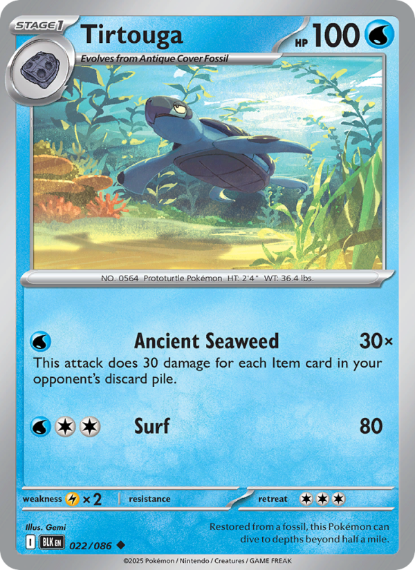 Tirtouga - Pokémon TCG Card