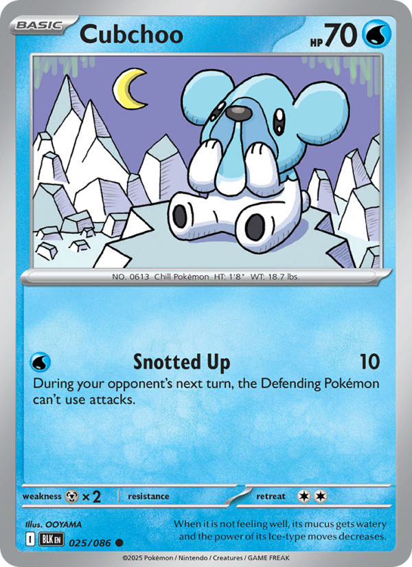 Cubchoo - Pokémon TCG Card