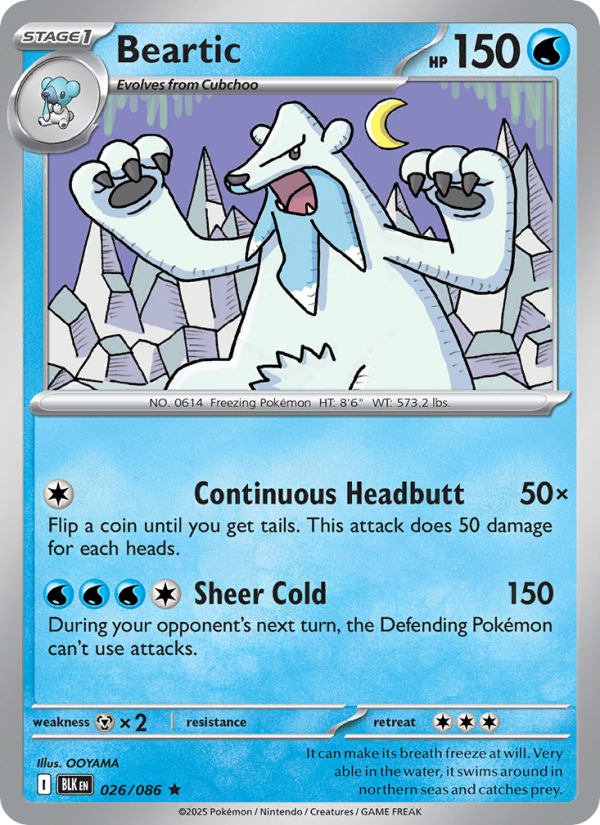 Beartic - Pokémon TCG Card