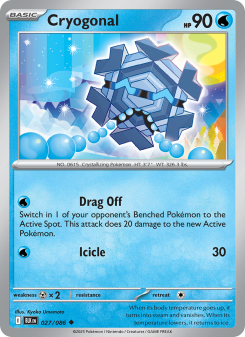 Cryogonal - pokemon TCG Card