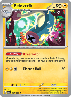 Eelektrik - pokemon TCG Card