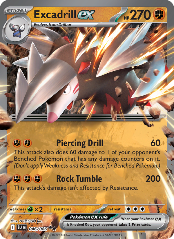Excadrill ex - Pokémon TCG Card