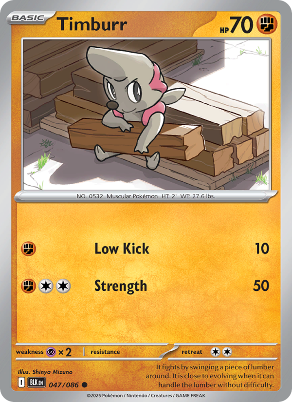 Timburr - Pokémon TCG Card
