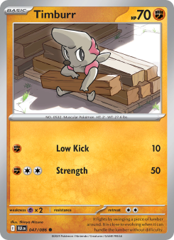 Timburr - pokemon TCG Card
