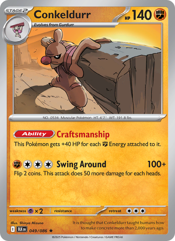 Conkeldurr - Pokémon TCG Card