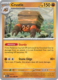Crustle - pokemon TCG Card