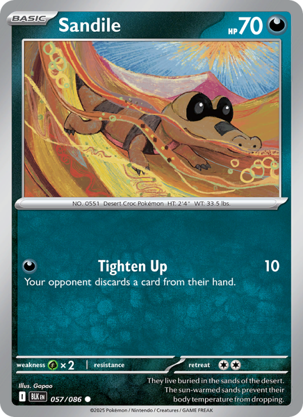 Sandile - Pokémon TCG Card